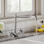 Nuie French Classic Brushed Nickel Mono Sink Mixer