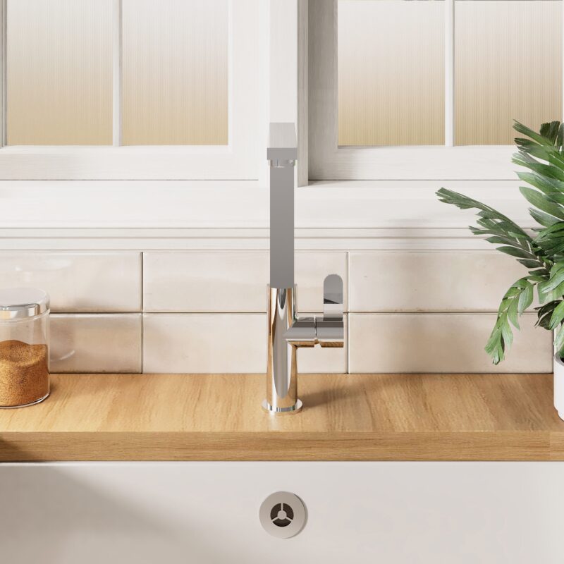 Nuie Churni Single Lever Mono Sink Mixer Chrome