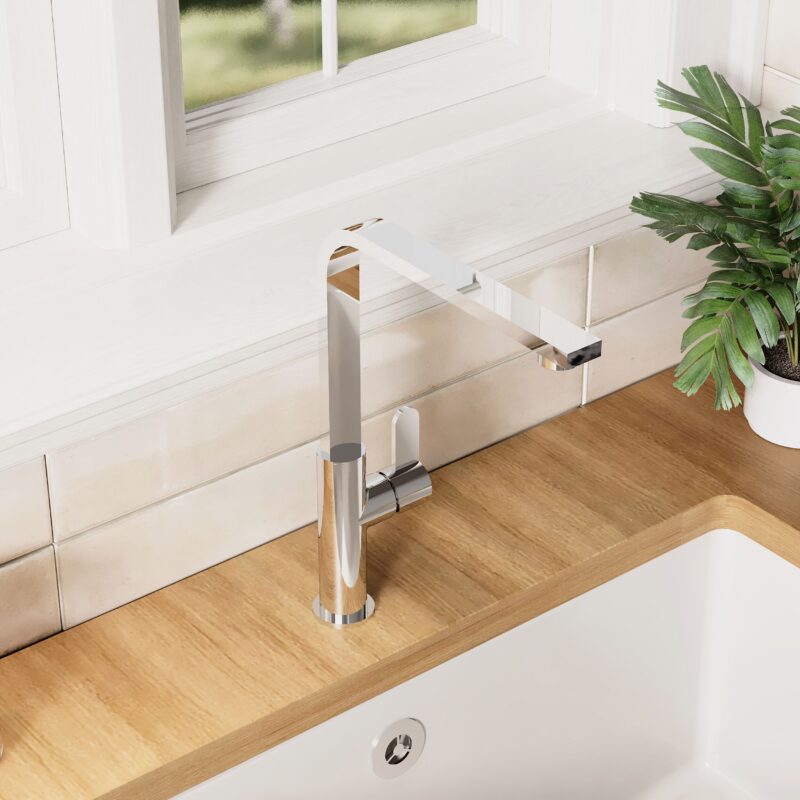 Nuie Churni Single Lever Mono Sink Mixer Chrome