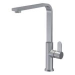 Nuie Churni Brushed Nickel Single Lever Mono Sink Mixer
