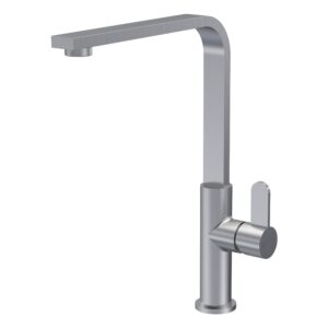Nuie Churni Brushed Nickel Single Lever Mono Sink Mixer