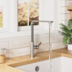 Nuie Churni Brushed Nickel Single Lever Mono Sink Mixer