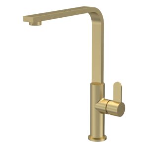 Nuie Churni Single Lever Mono Sink Mixer Brushed Brass