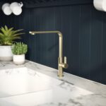 Nuie Churni Single Lever Mono Sink Mixer Brushed Brass
