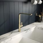 Nuie Churni Single Lever Mono Sink Mixer Brushed Brass