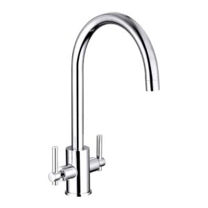 Nuie Charnel Chrome Two Handle Sink Mixer Tap