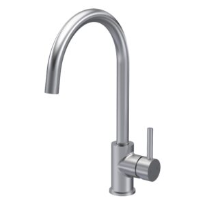 Nuie Lachen Brushed Nickel Single Lever Mono Kitchen Sink Mixer