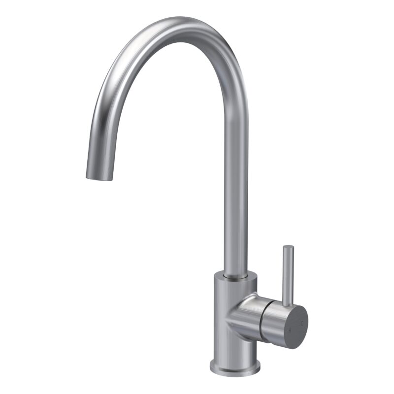 Nuie Lachen Brushed Nickel Single Lever Mono Kitchen Sink Mixer