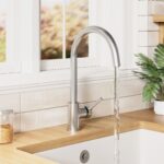 Nuie Lachen Brushed Nickel Single Lever Mono Kitchen Sink Mixer