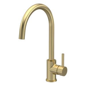 Nuie Lachen Brushed Brass Single Lever Mono Kitchen Sink Mixer