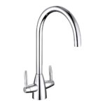 Nuie Nila Chrome Two Handle Kitchen Mixer Tap