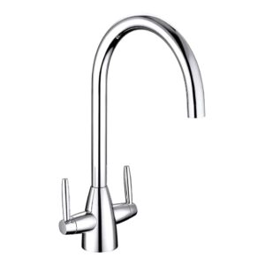 Nuie Nila Chrome Two Handle Kitchen Mixer Tap
