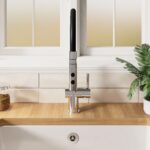 Nuie Ravi Chrome Single Lever Round Mono Sink Mixer Tap & Rinser