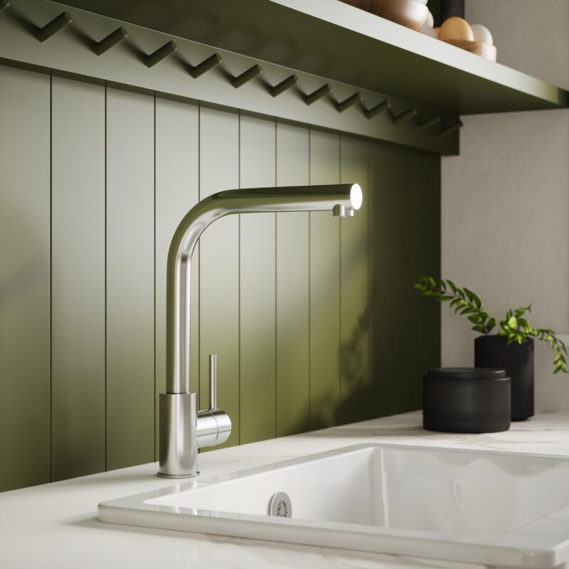 Nuie Rayna Chrome Single Lever Kitchen Tap