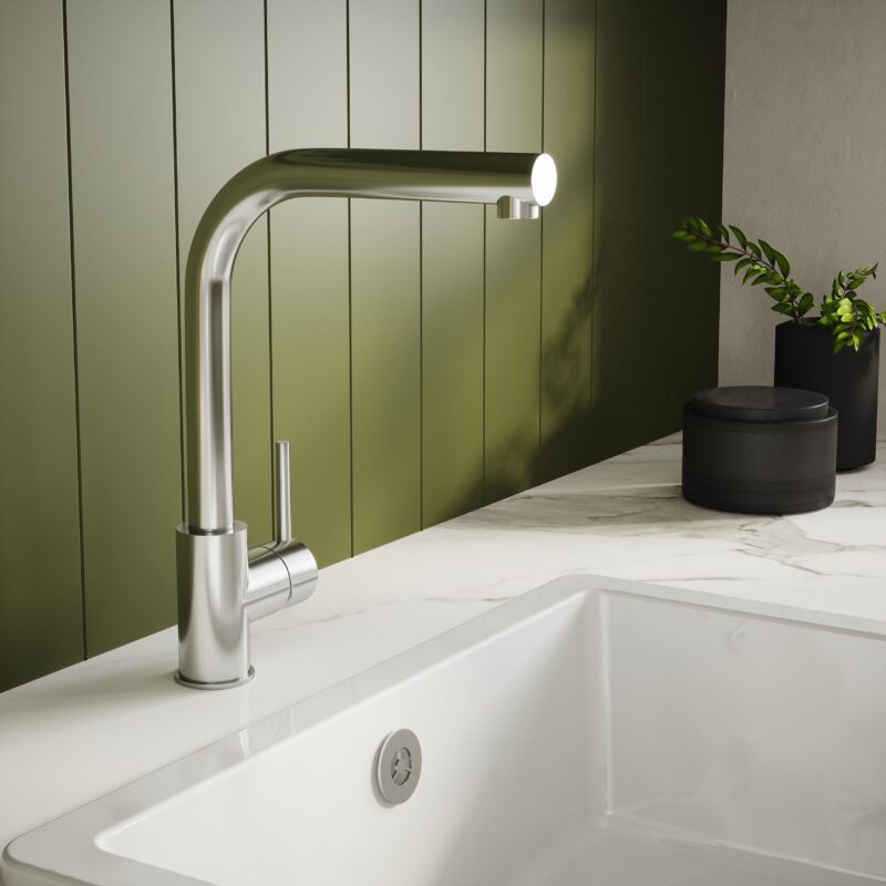 Nuie Rayna Chrome Single Lever Kitchen Tap
