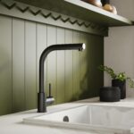 Nuie Rayna Black Single Lever Kitchen Tap