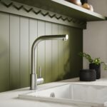Nuie Rayna Brushed Nickel Single Lever Kitchen Tap
