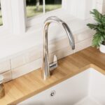 Nuie Samir Chrome Single Lever Kitchen Mono Sink Mixer