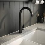 Nuie Samir Matt Black Single Lever Kitchen Mono Sink Mixer