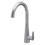 Nuie Samir Brushed Nickel Single Lever Kitchen Mono Sink Mixer