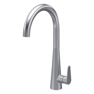 Nuie Samir Brushed Nickel Single Lever Kitchen Mono Sink Mixer