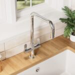 Nuie Kosi Chrome Twin Lever Mono Sink Mixer