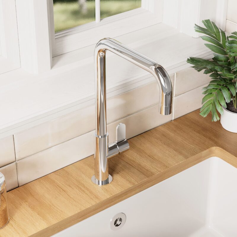 Nuie Kosi Chrome Single Lever Mono Sink Mixer
