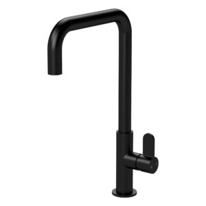 Nuie Kosi Matt Black Single Lever Kitchen Mono Sink Mixer