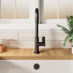 Nuie Kosi Matt Black Single Lever Kitchen Mono Sink Mixer