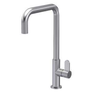 Nuie Kosi Brushed Nickel Single Lever Kitchen Mono Sink Mixer