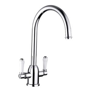 Nuie Sarani Chrome Two Handle Sink Mixer Tap