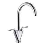 Nuie Sutna Chrome Two Handle Sink Mixer Tap