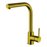 Nuie Zansar Brushed Gold Pull Out Single Lever Sink Mixer Tap
