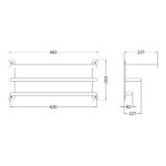 Nuie Chrome 3 Tier Towel Rack