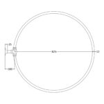Nuie Chrome Circular Shower Curtain Ring