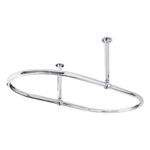 Nuie Chrome Oval Shower Ring