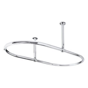 Nuie Chrome Oval Shower Ring