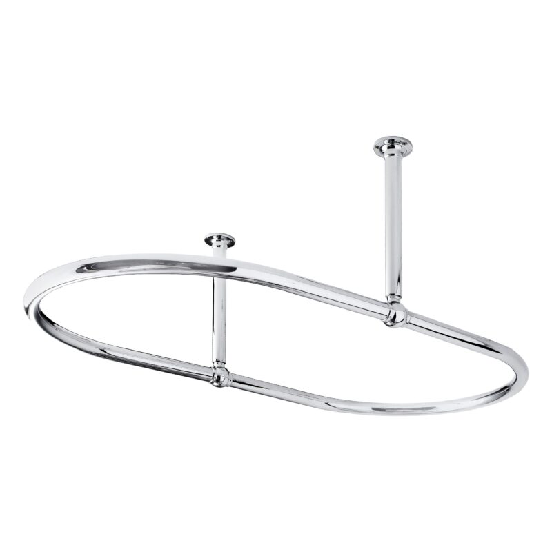 Nuie Chrome Oval Shower Ring Nuie Chrome Oval Shower Ring