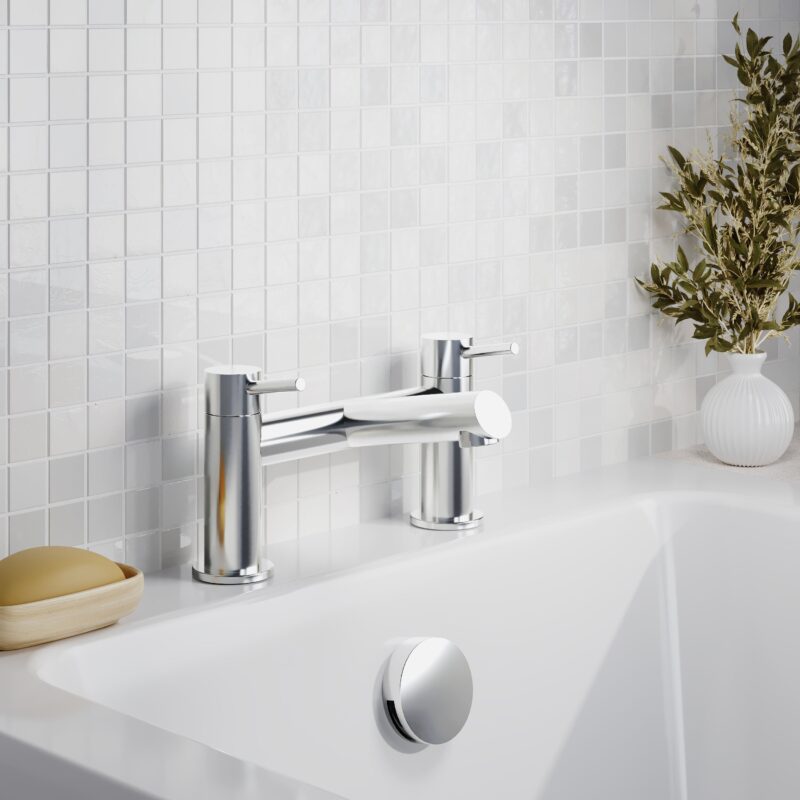 Nuie Navala Chrome Bath Filler