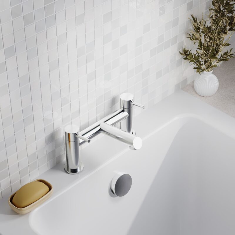 Nuie Navala Chrome Bath Filler