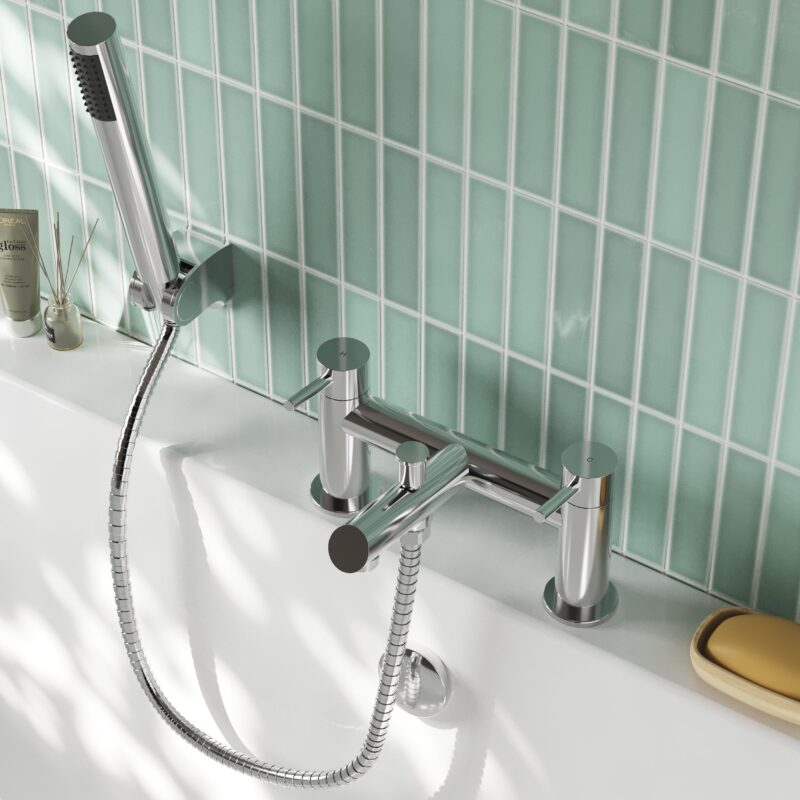 Nuie Navala Chrome Bath Shower Mixer