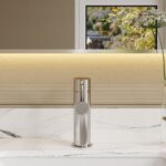Nuie Navala Chrome Mono Basin Mixer with Push Button Waste