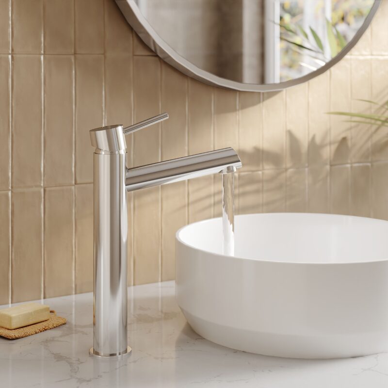 Nuie Navala High Rise Chrome Mono Basin Mixer