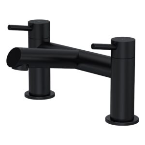 Nuie Navala Matt Black Bath Filler