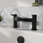 Nuie Navala Matt Black Bath Filler