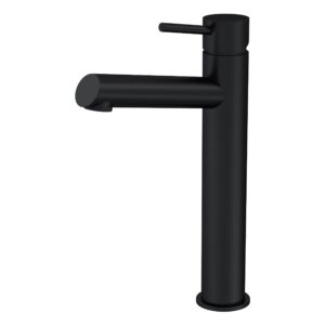 Nuie Navala Matt Black High Rise Mono Basin Mixer