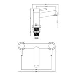 Nuie Navala Brushed Brass Bath Filler