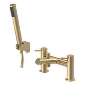 Nuie Navala Brushed Brass Bath Shower Mixer
