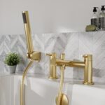 Nuie Navala Brushed Brass Bath Shower Mixer