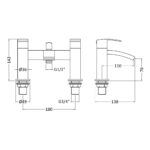 Nuie Vibe Bath Shower Mixer